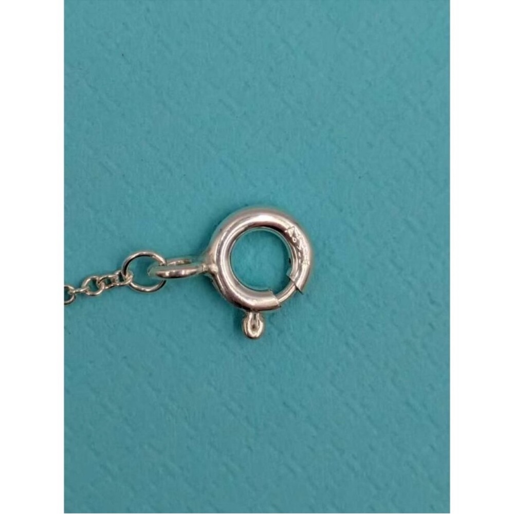 Tiffany & Co Sterling Silver Twist Knot Pendant Necklace 16” w/ Box - Picture 5 of 9